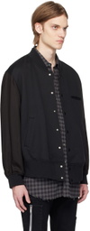 Undercoverism Black Embroidered Bomber Jacket