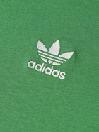 adidas Originals - Essentials Logo-Embroidered Cotton-Jersey T-Shirt - Green