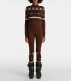 Perfect Moment Nordic intarsia high-rise wool leggings