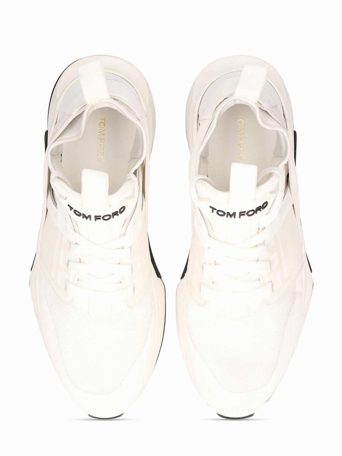 【TOM FORD】アルカンターラテック&レザー ローカットスニーカー TOM FORD - Alcantara Tech & Leather Low Sneakers TOM FORD