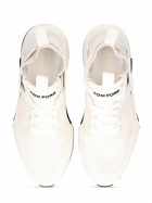 TOM FORD - Alcantara Tech & Leather Low Sneakers