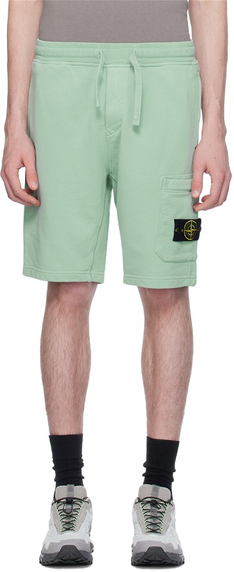 Photo: Stone Island Green Patch Shorts