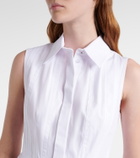 Sportmax Certosa peplum cotton poplin shirt