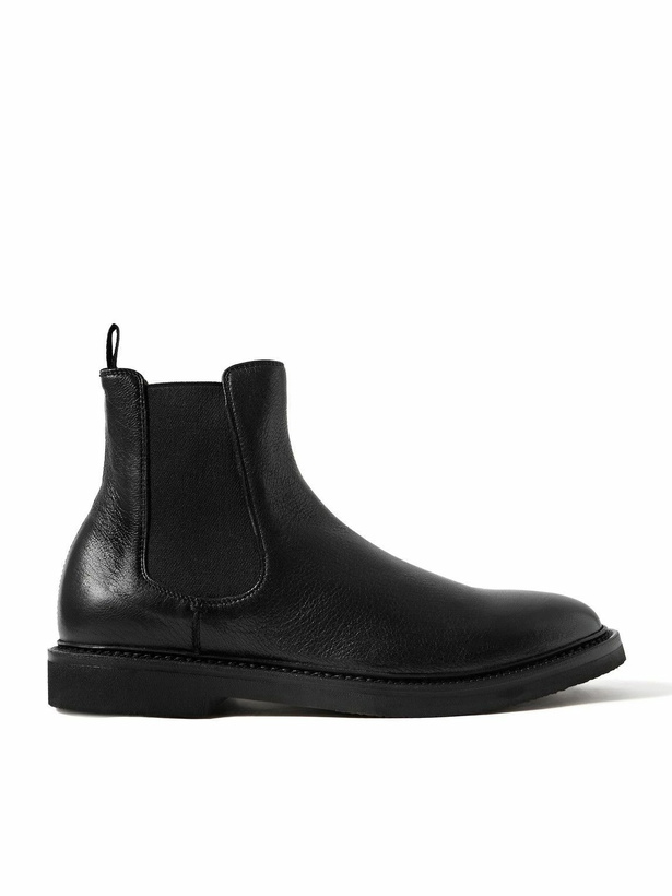 Photo: Officine Creative - Hopkins Flexi 204 Glossed Full-Grain Leather Chelsea Boots - Black