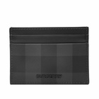 Burberry Men's Sandon Check Card Holder in Black