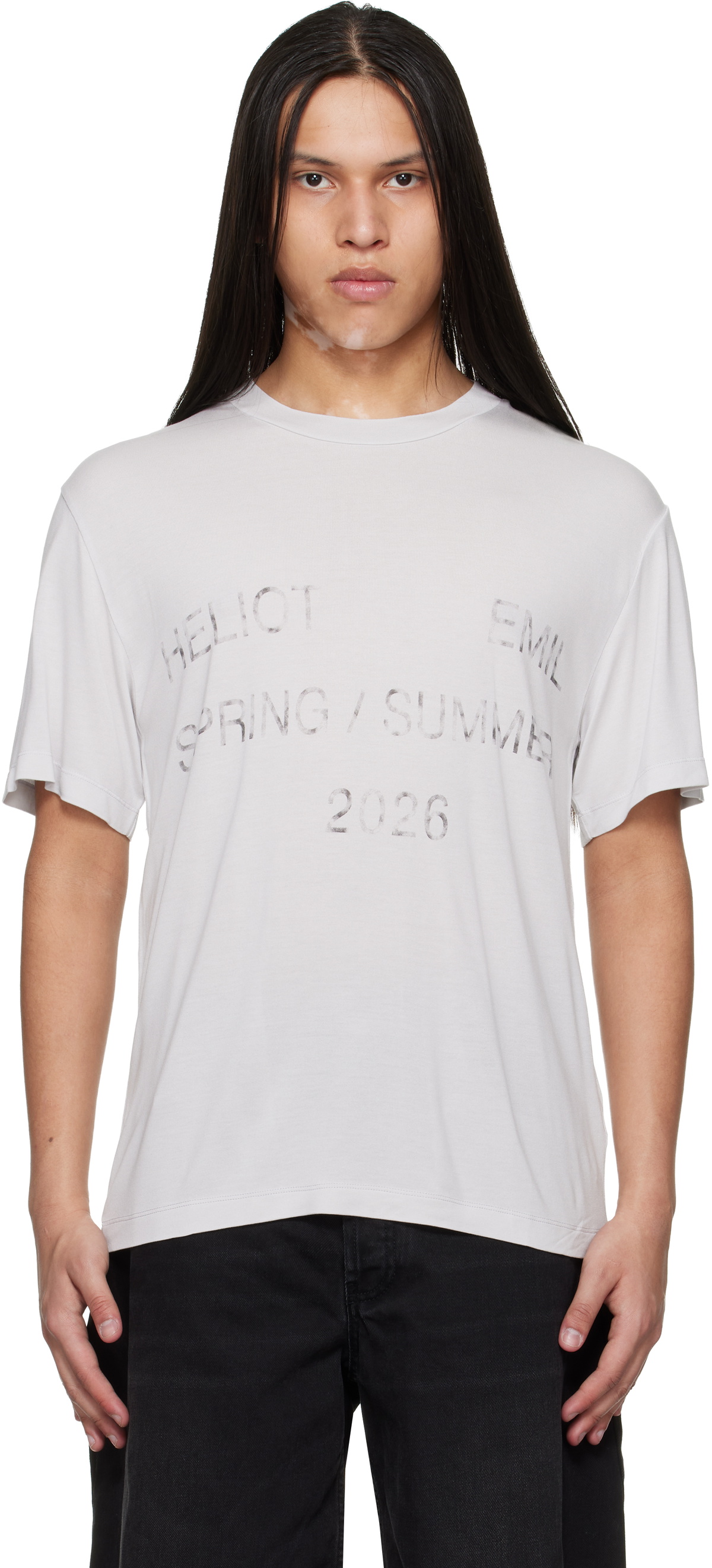 HELIOT EMIL Gray Overo S/S T-shirt