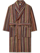 Paul Smith - Belted Striped Cotton-Terry Robe - Multi