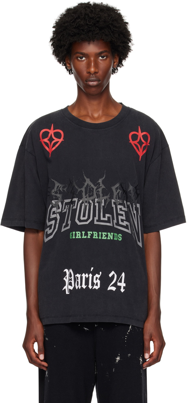 【関税込み】Stolen Girlfriends Club ホワイト Buzzsaw Tシャツ Stolen Girlfriends Club Black Gothic Cross T-shirt Stolen