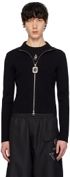 JW Anderson Black Fitted Cardigan