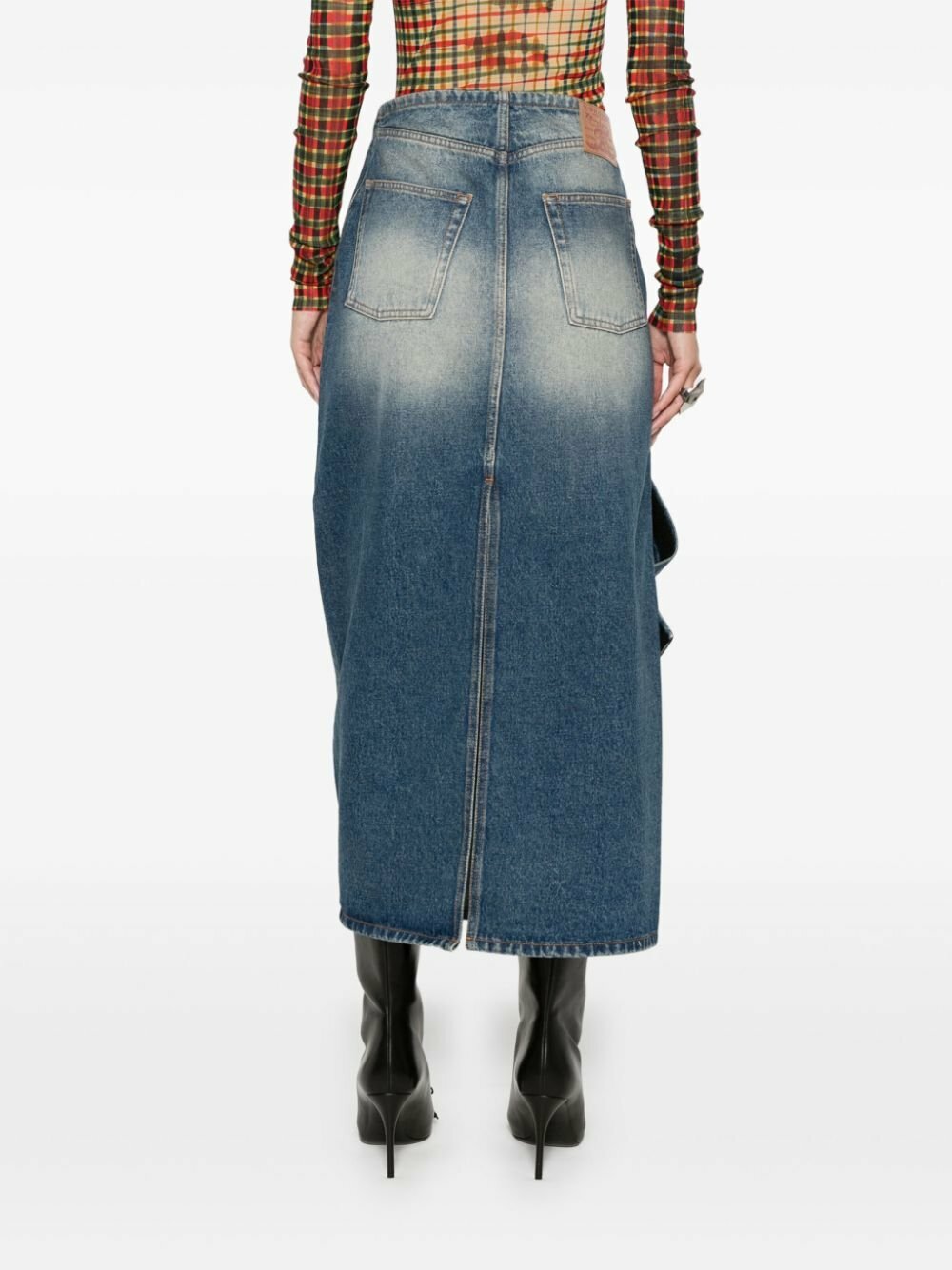 Y/Project Asymmetric Denim Skirt