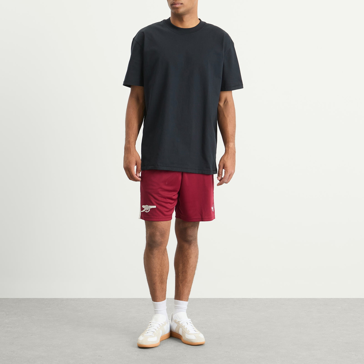Adidas Men's Arsenal FC 25/26 3rd Shorts in Cloud White/Team Coll Burgundy