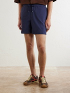 LOEWE - Paula's Ibiza Straight-Leg Cotton-Blend Shorts - Blue