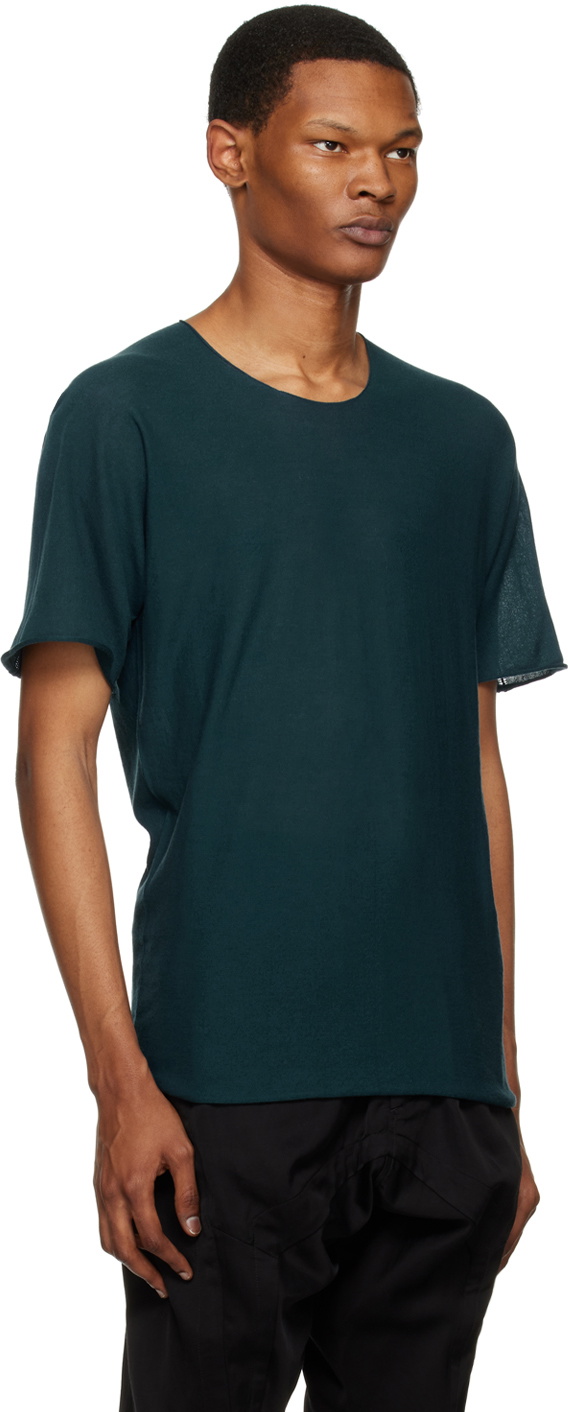 Label Under Construction Green Parabolic Zip Seam T-Shirt
