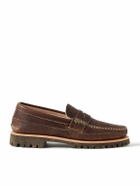 Yuketen - Leather Penny Loafers - Brown