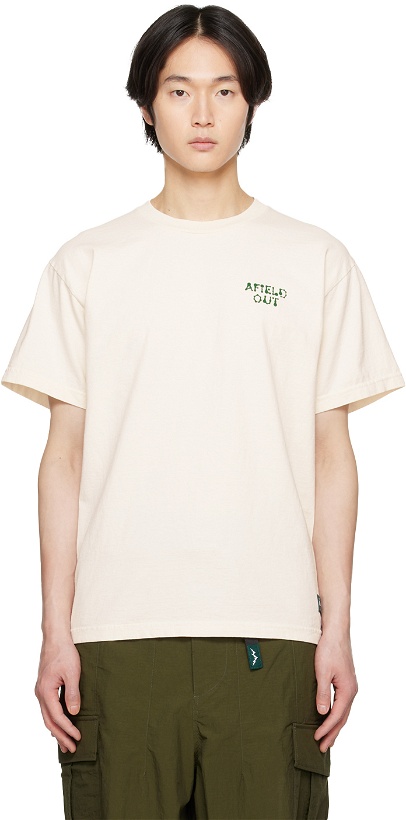Photo: Afield Out Off-White Ripple T-Shirt
