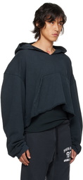 GREG ROSS SSENSE Exclusive Black V-Neck Hoodie