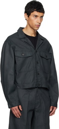 LEMAIRE Black Trucker Denim Jacket