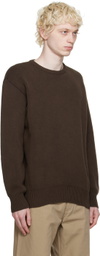 DANCER Brown Crewneck Sweater