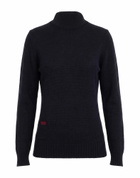 Agnona Womens Turtleneck Midnight in Blue