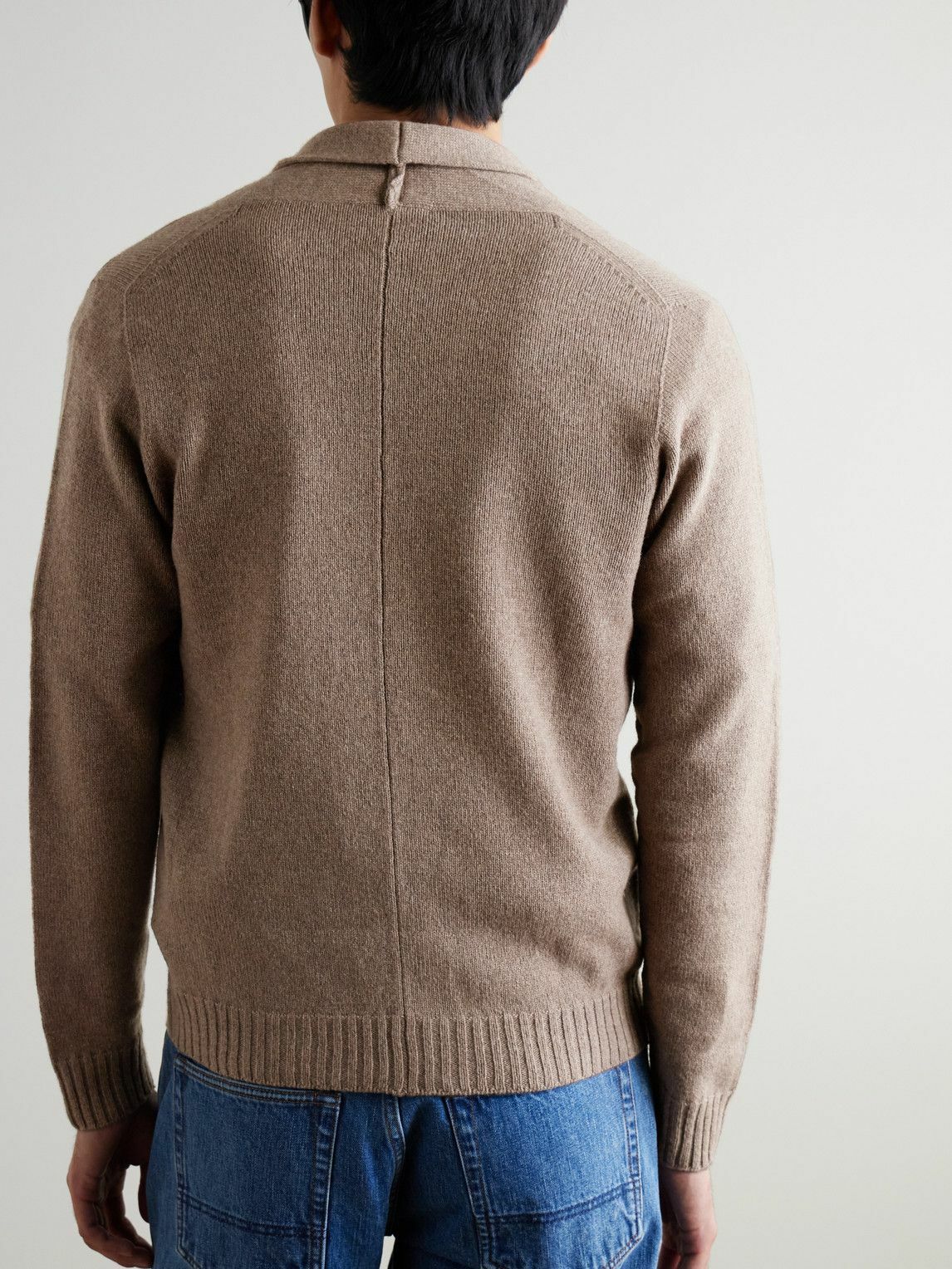 John Smedley - Rockford Shawl-Collar Recycled-Cashmere and Merino Wool-Blend Cardigan - Brown