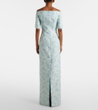 Markarian Gilda floral brocade gown