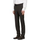 BOSS Brown Two-Piece Slim-Fit Wool Suit