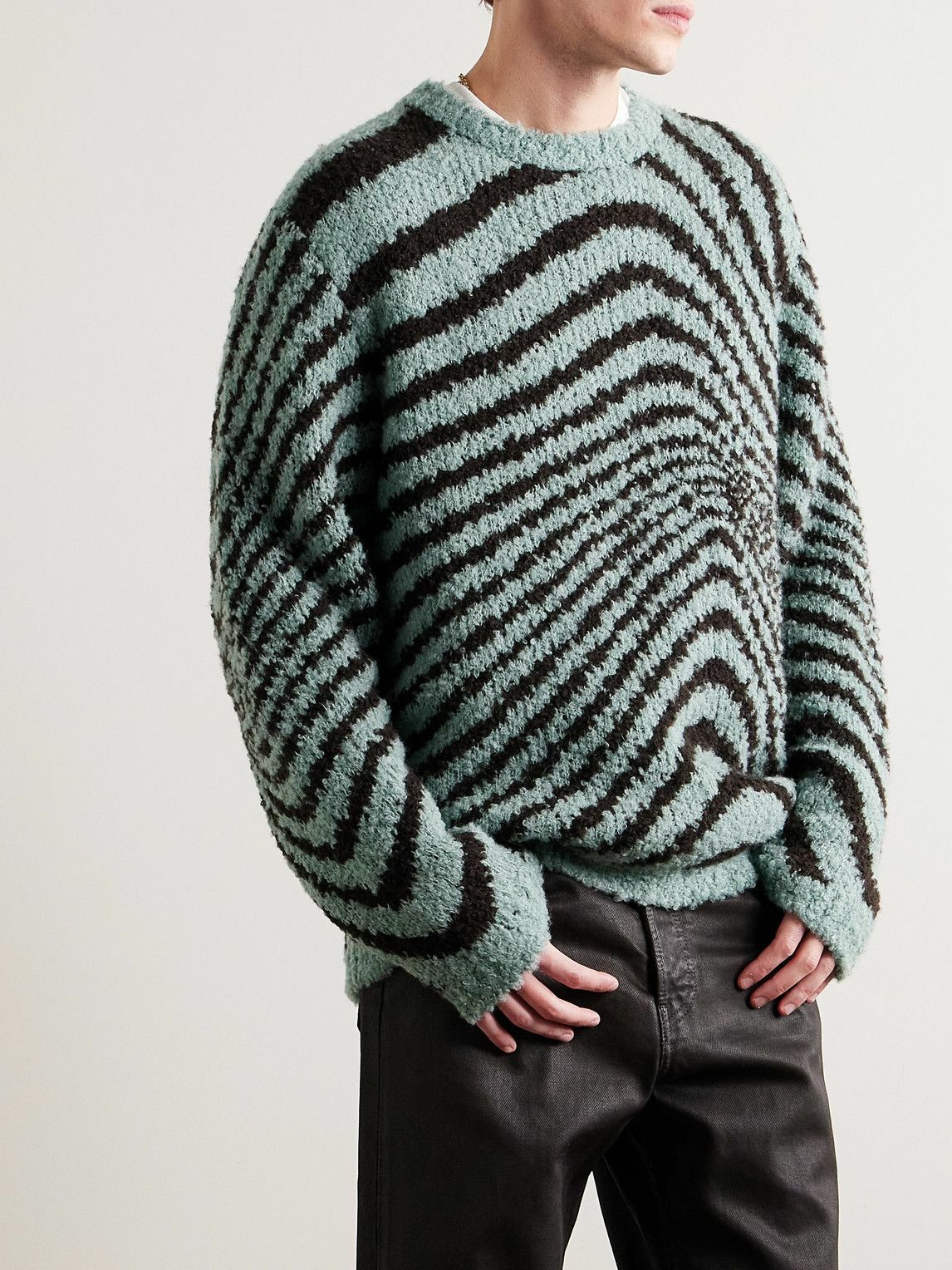 The Elder Statesman - Digital Surfer Striped Cashmere