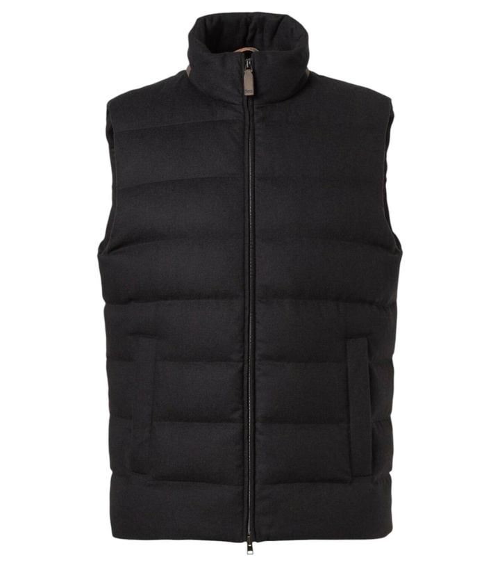 Photo: Herno Down-paneled silk and cashmere vest