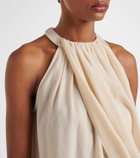 JW Anderson Draped wool-blend top