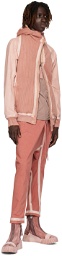 Boris Bidjan Saberi Pink Asymmetric Zip Reversible Jacket