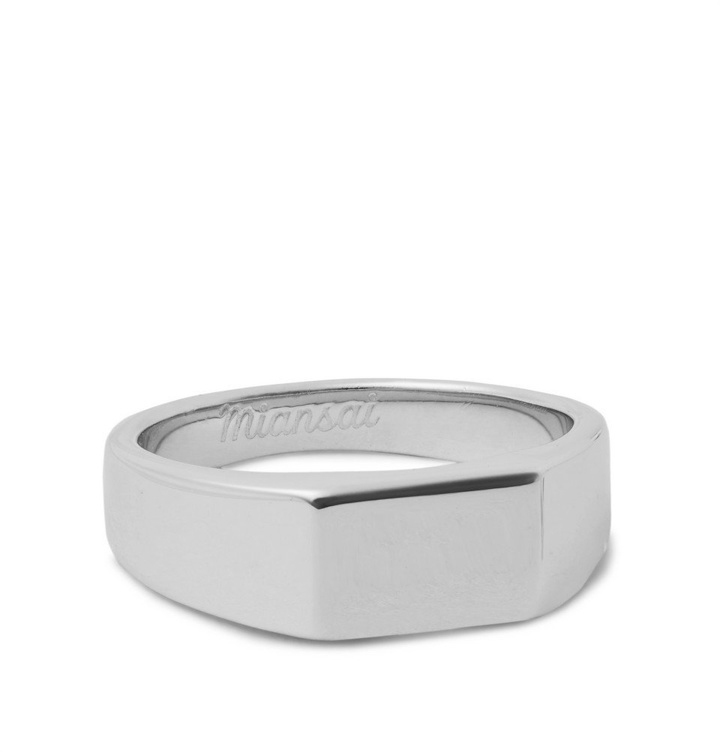 Photo: Miansai - Polished Sterling Silver Signet Ring - Silver