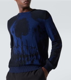 McQueen Skull jacquard wool sweater