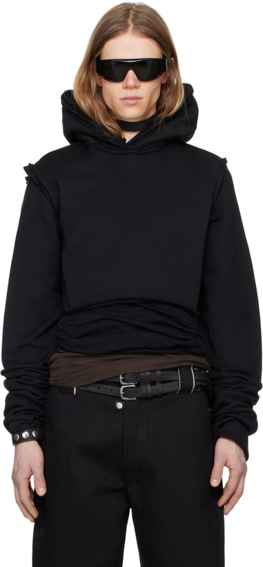 Photo: Swampgod Black Cropped Hoodie