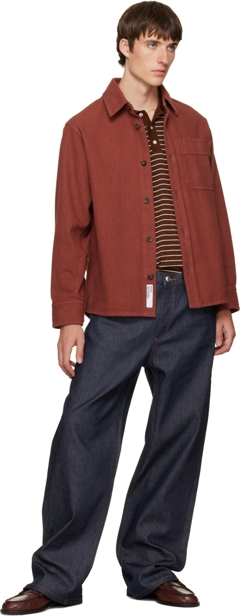 Common Projects Brown Leather Loafers