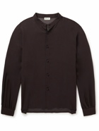 SAINT LAURENT - Silk-Chiffon Shirt - Brown