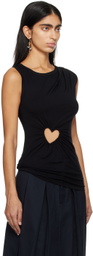 AMBUSH Black Heart Shape Tank Top