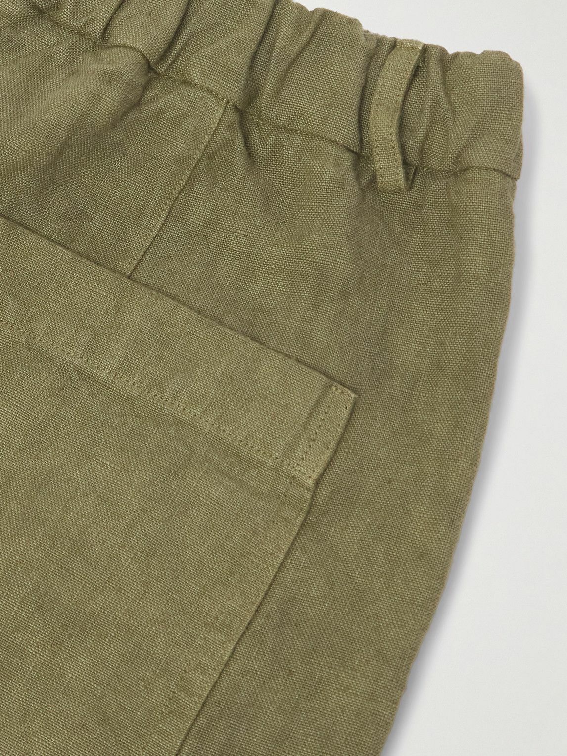 Federico Curradi - Wide-Leg Linen Trousers - Green