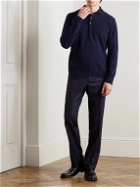 Kingsman - Wade Merino Wool and Cashmere-Blend Polo Shirt - Blue