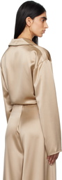 Nanushka Beige Mencia Blouse