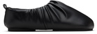 YUME YUME Black Wrinkle Flat Slippers