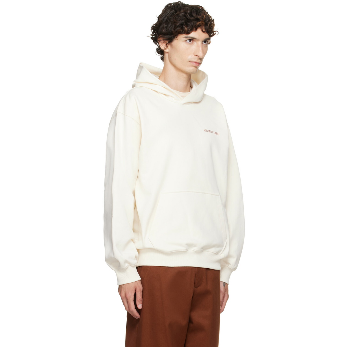 Helmut Lang Off-White Logo Hoodie