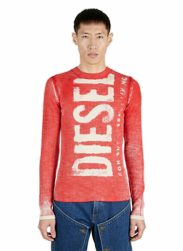 Photo: Diesel - K-Atullus-Round Sweater in Red