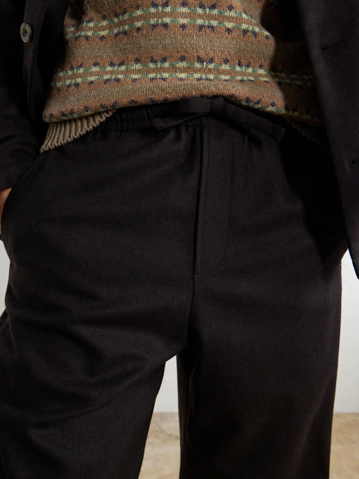 A.P.C. - Vincent Straight-Leg Wool-Blend Drawstring Trousers - Brown