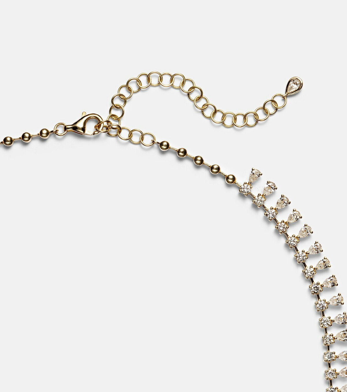 Anita Ko 18kt gold necklace with diamonds