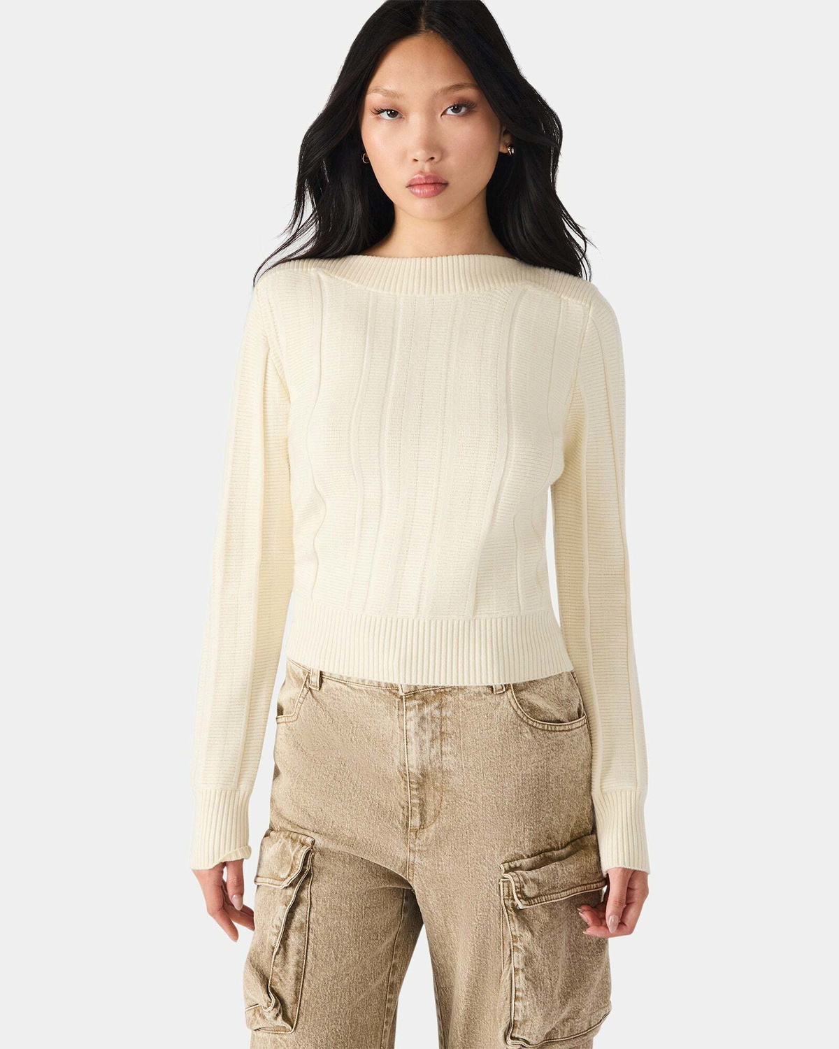 Steve Madden Serra Sweater in White