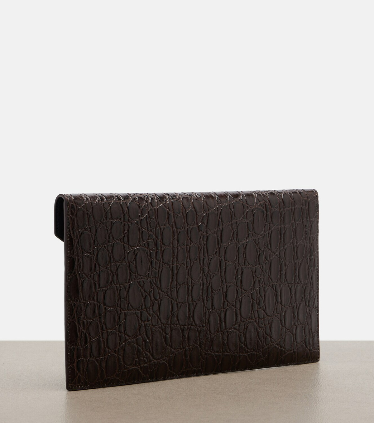Saint Laurent Paris Cassandre leather clutch