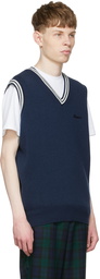 Manors Golf Navy Wool Vest