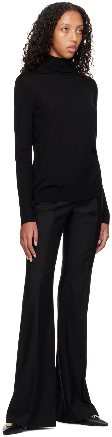 Hugo Boss White Cotton Turtleneck