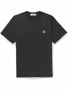 Stone Island - Logo-Appliquéd Cotton-Jersey T-Shirt - Black