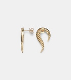 Mateo Swoosh 14kt gold earrings with diamonds